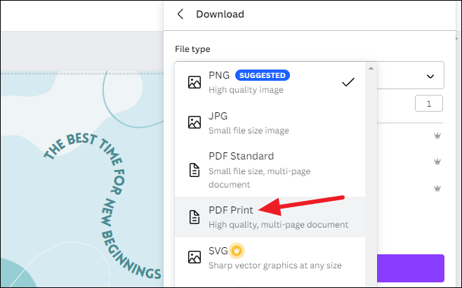 how to print presentation from canva