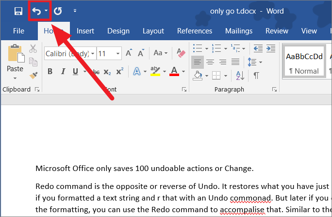 Moving Undo/Redo Button : r/MicrosoftWord