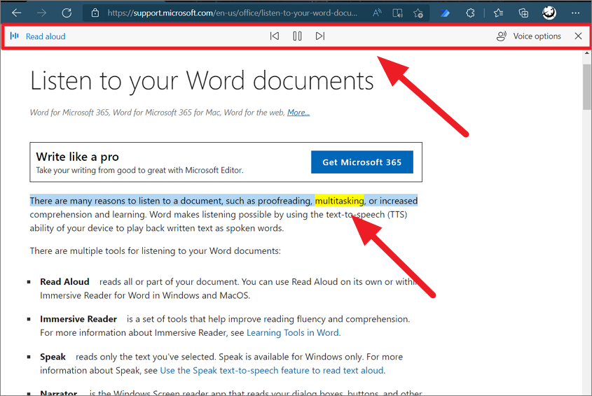 Microsoft Word reads to you: How to use the Speak and Read Aloud