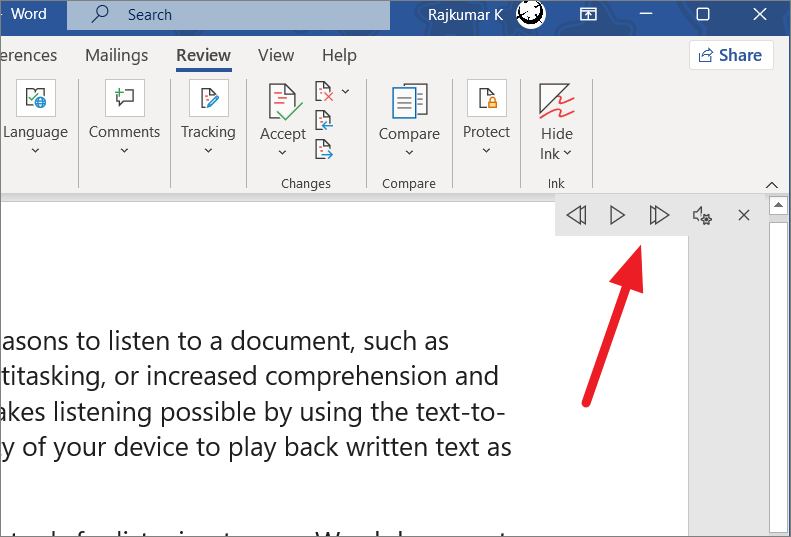 Microsoft Word reads to you: How to use the Speak and Read Aloud