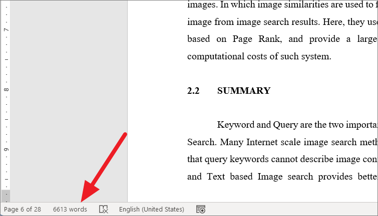 How to show a character count in Pages