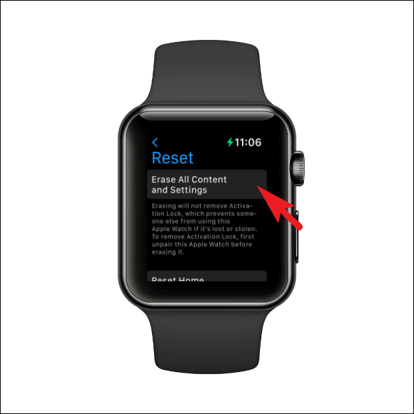 Erase an apple watch hot sale