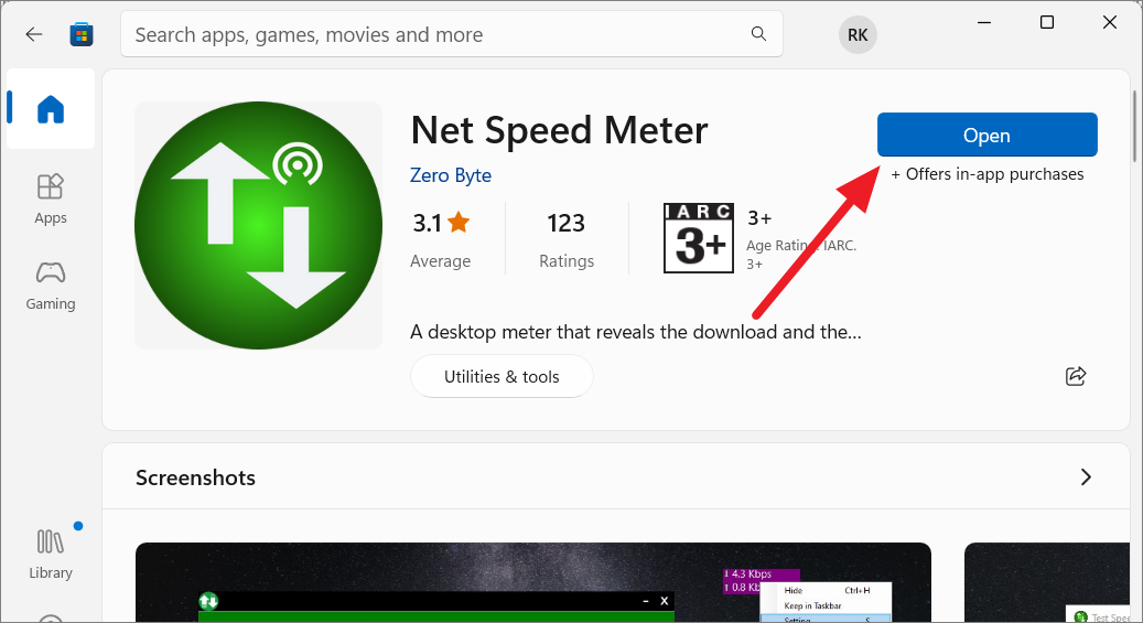 netspeed indicator for pc