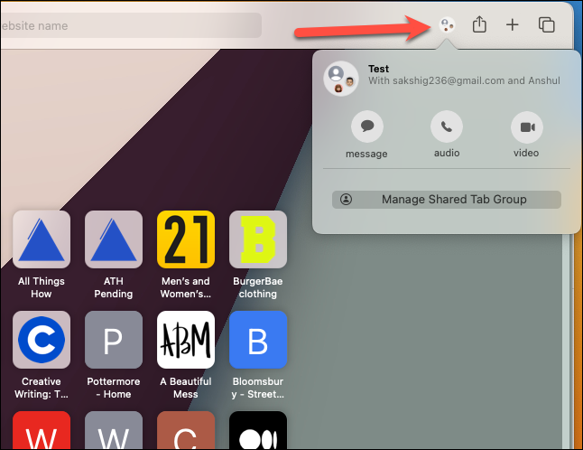 how to create tab groups safari