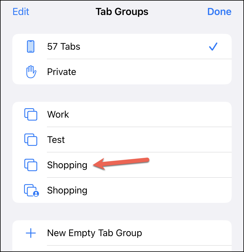 how to create tab groups safari
