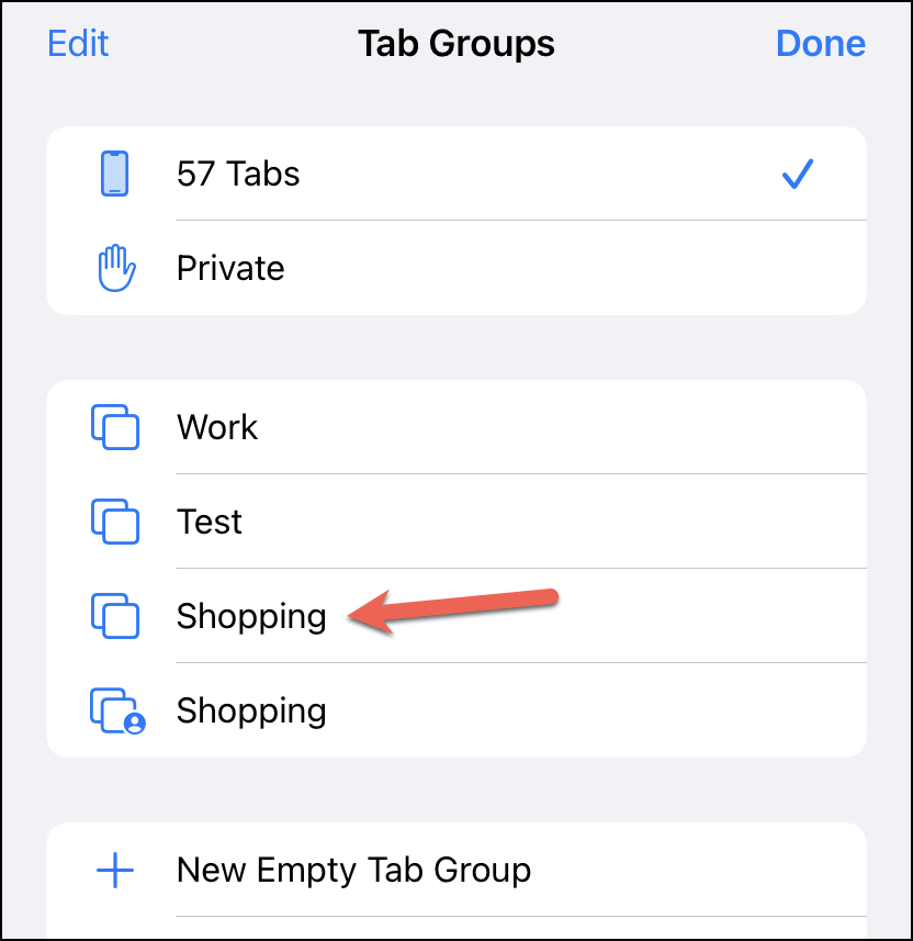 do tab groups save safari