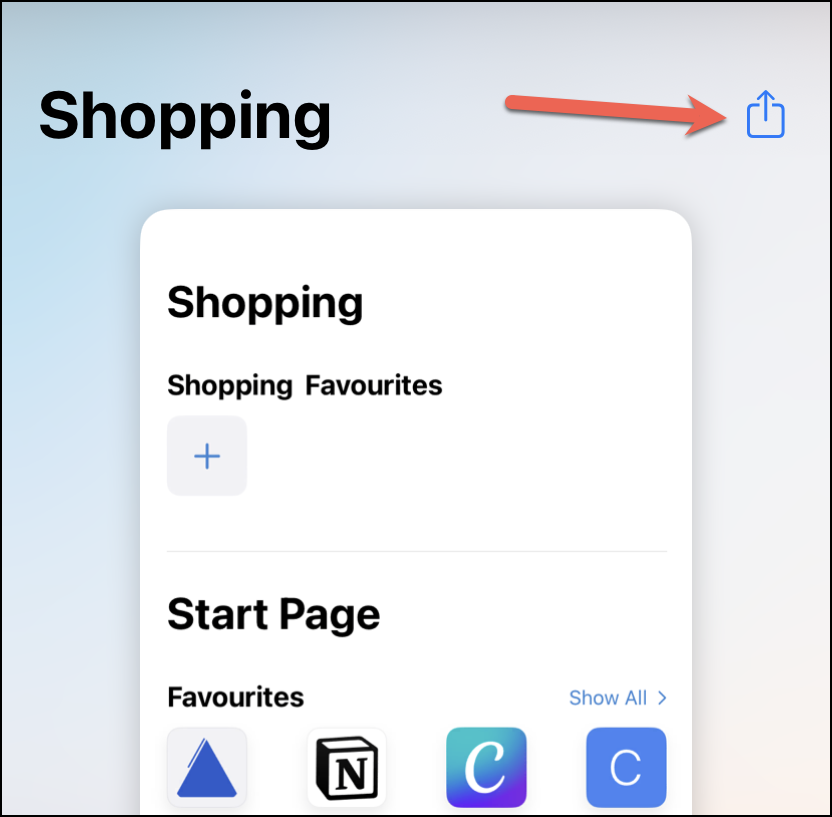 safari share tabs between devices