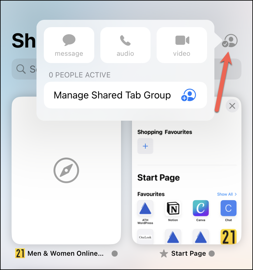 tab groups on safari