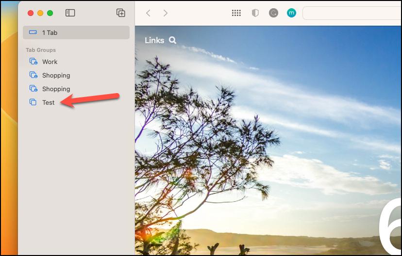 how to create tab groups safari