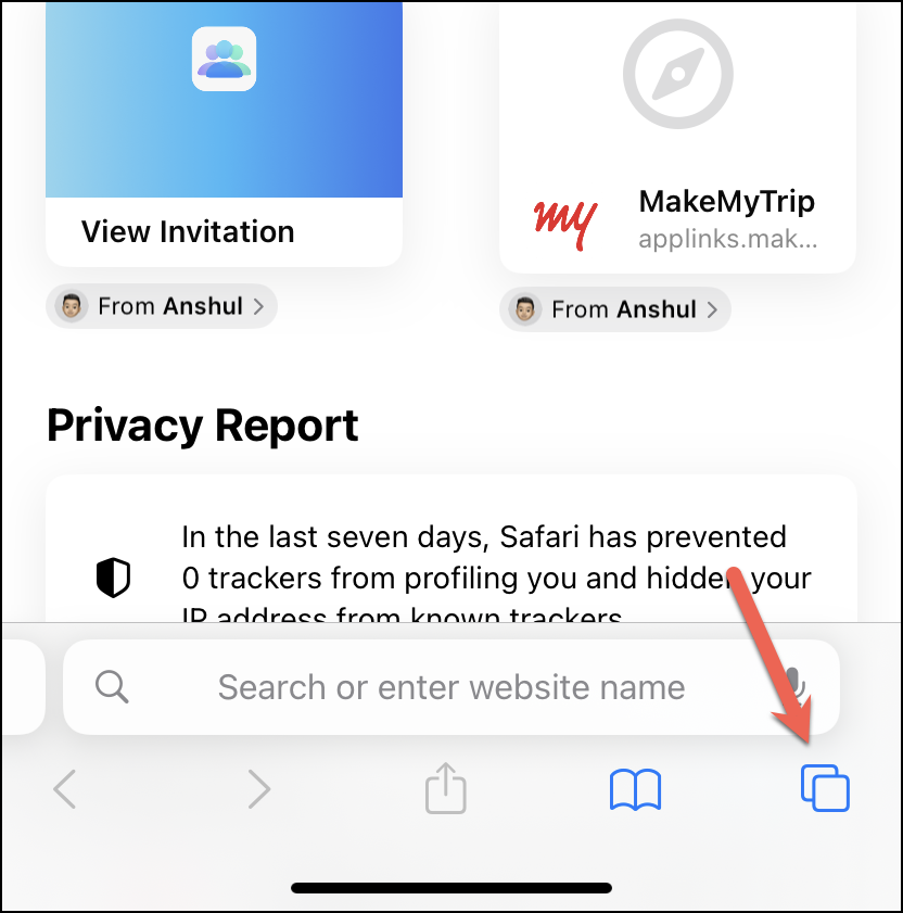 safari share tabs between devices