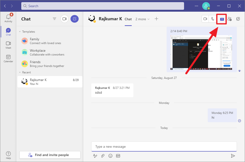 how to share your presentation on microsoft teams