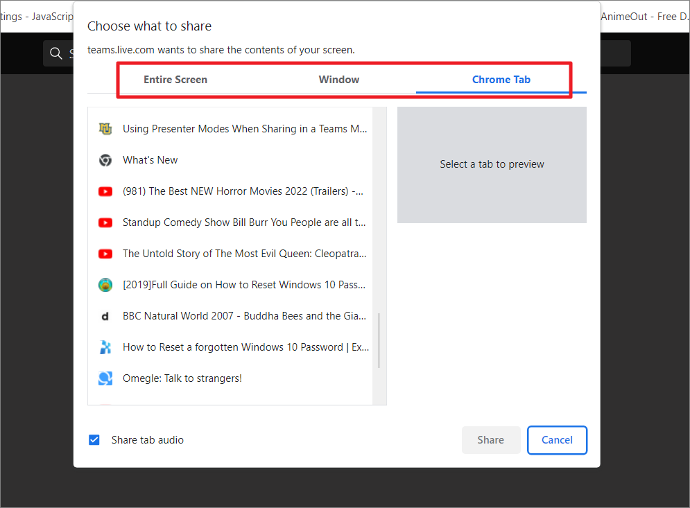 how to share your presentation on microsoft teams