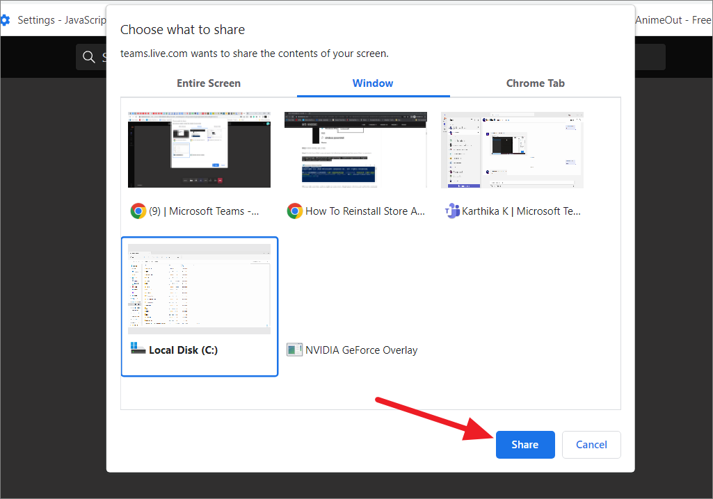 how to share your presentation on microsoft teams