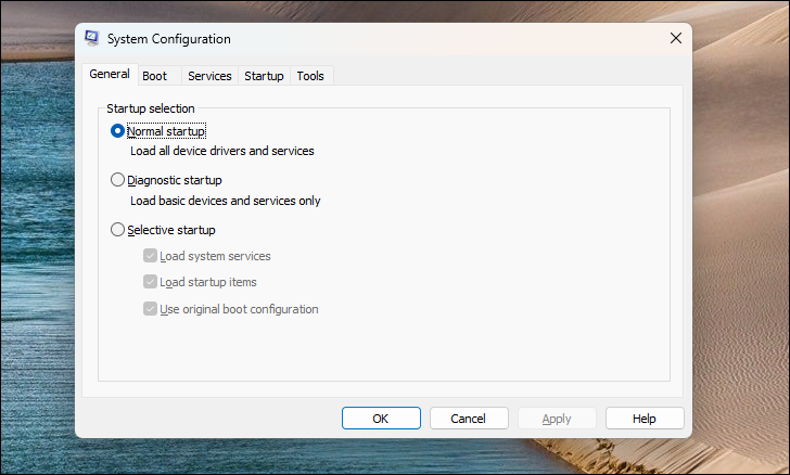 system configuration windows 11