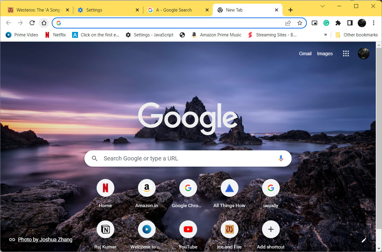 how to change google chrome homepage layout