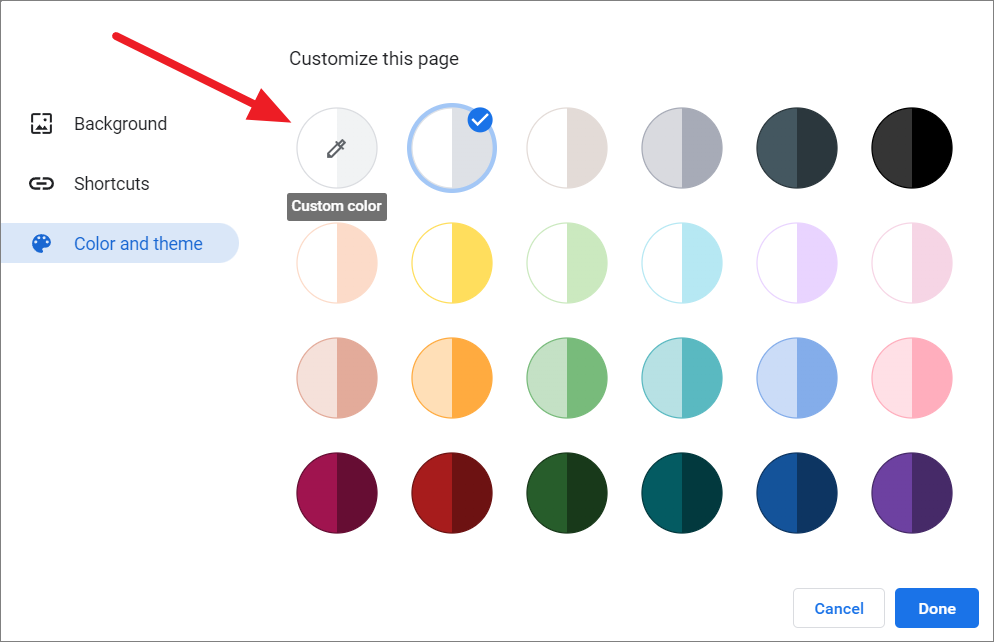 how to change google chrome homepage layout