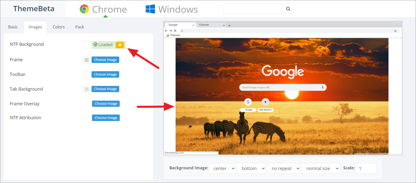 how to change google chrome homepage layout