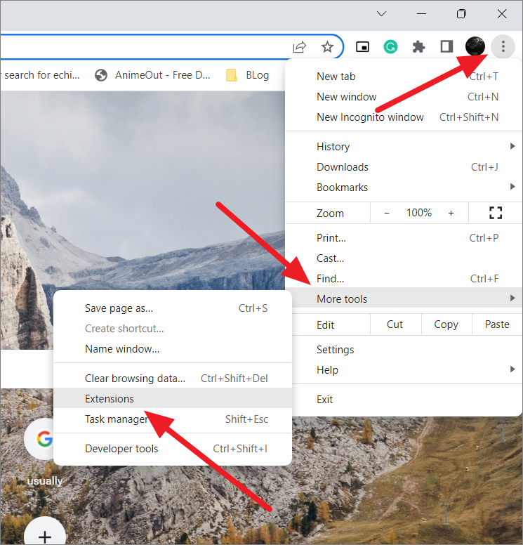 how to change google chrome homepage layout