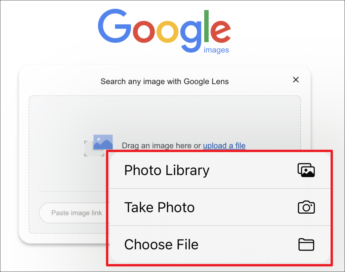 how to search safari using a photo