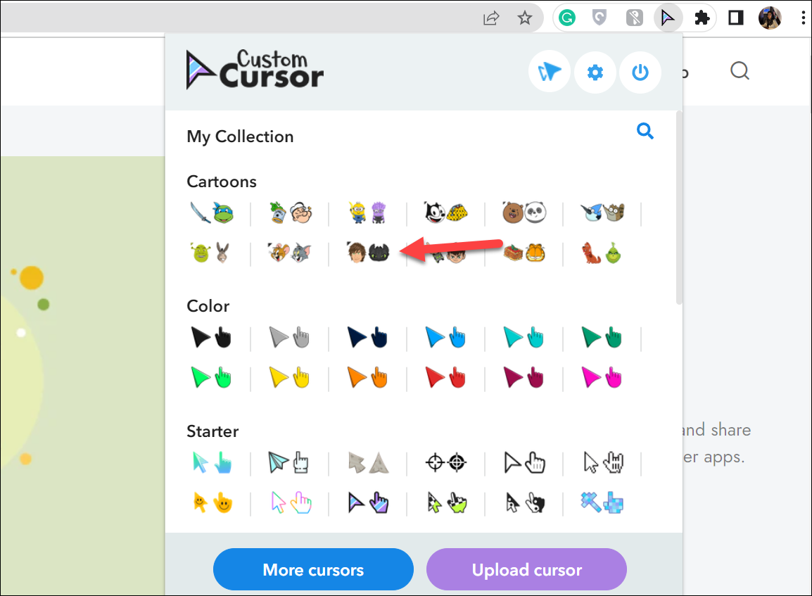How to Get a Custom Cursor in Chrome