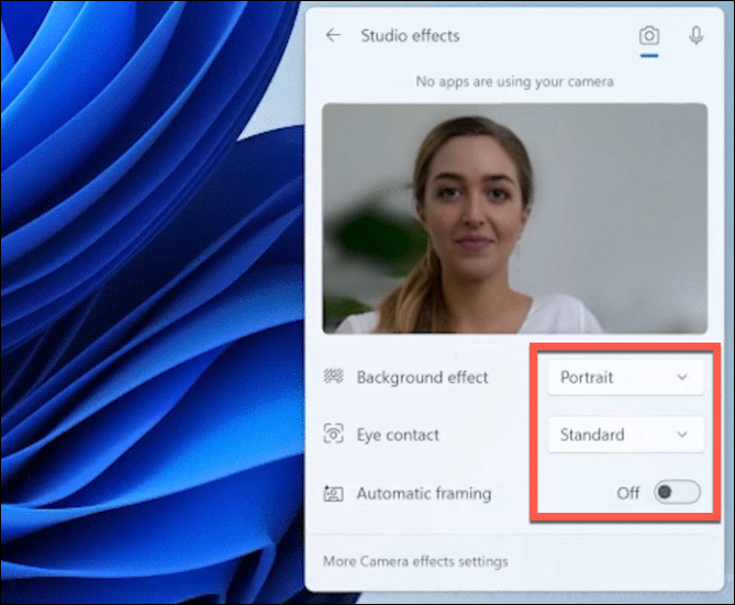 How to Enable and Use Windows Studio Effects in Windows 11