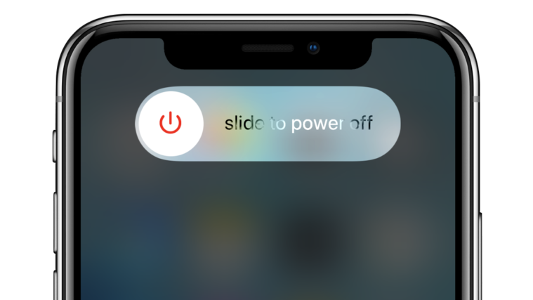 iPhone X Power Off