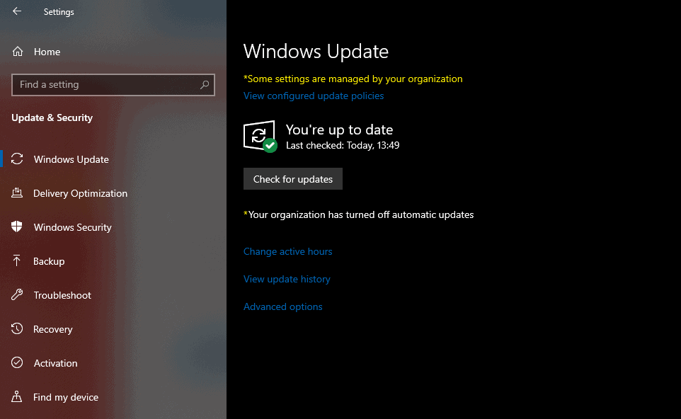 windows update keeps getting turned off