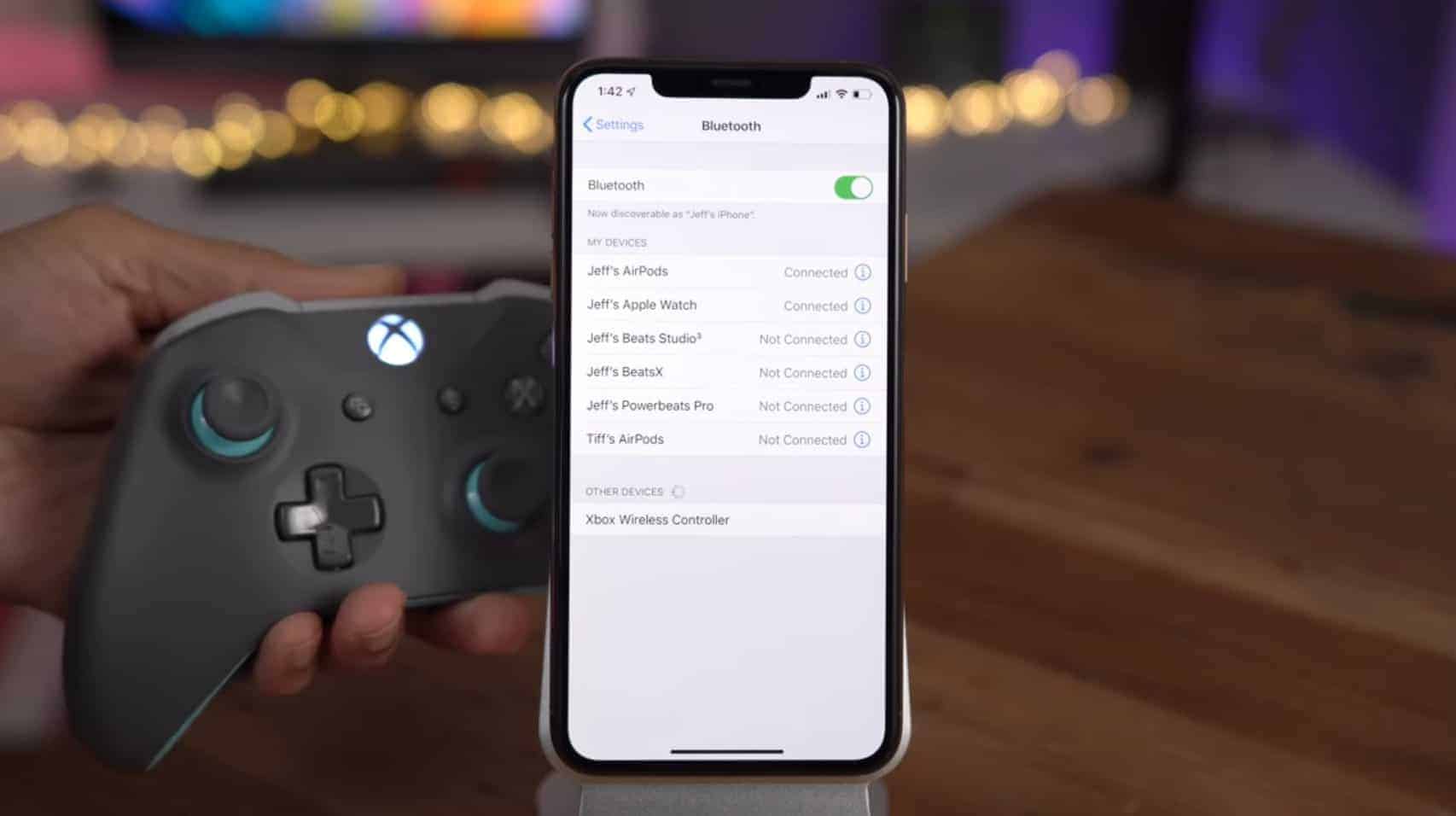 Xbox Wireless Controller iPhone Bluetooth Settings iOS 13