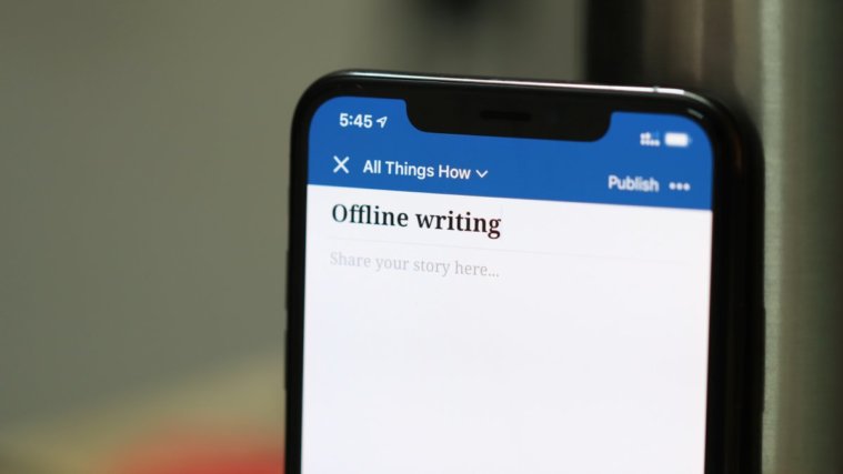 WordPress Offline Writing iPhone App
