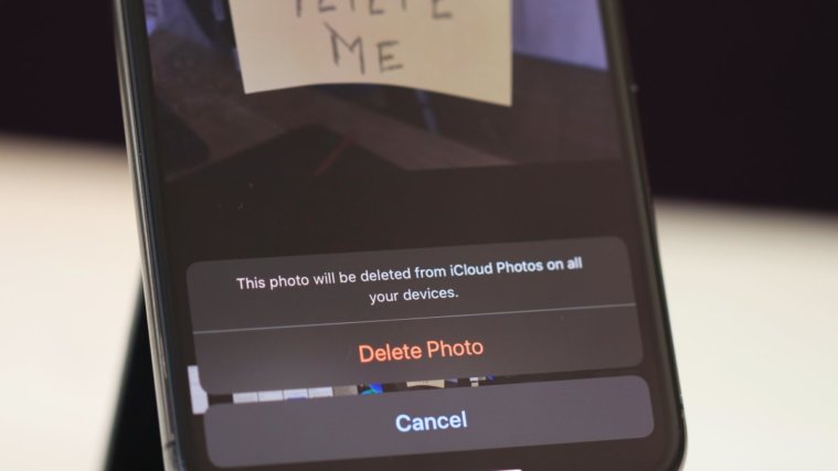 Confirm Delete Photo iPhone