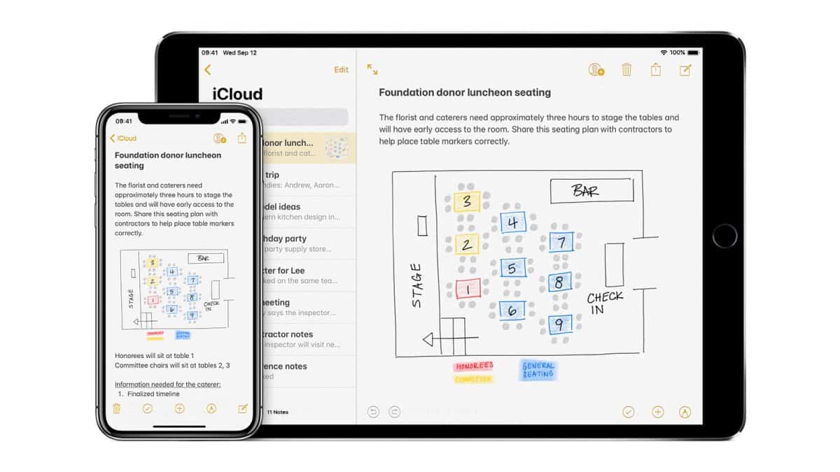iCloud Notes sync iPhone and Mac
