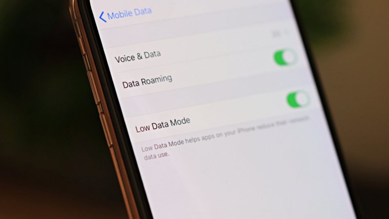 iPhone Low Data Mode WiFi Mobile Data iOS 13