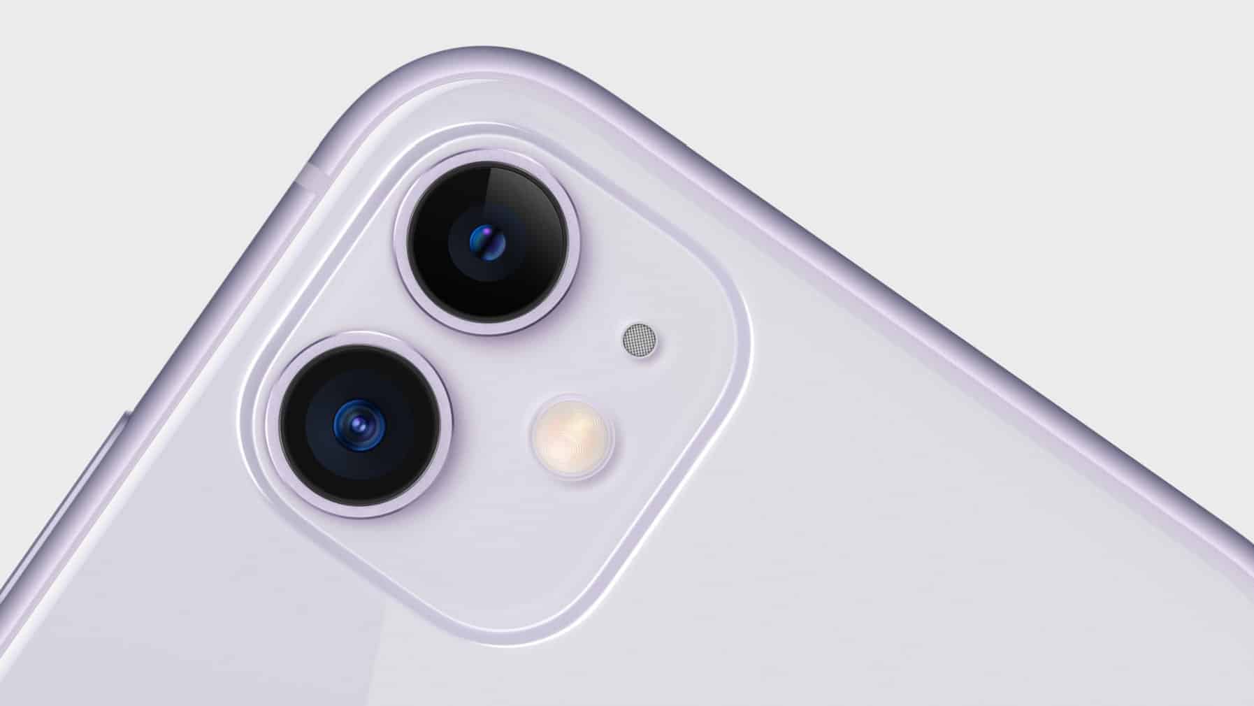 iPhone 11 camera close up