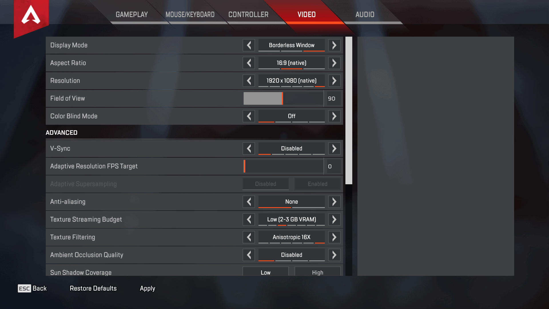 Best Apex Legends FPS settings to increase performance and fix Lag