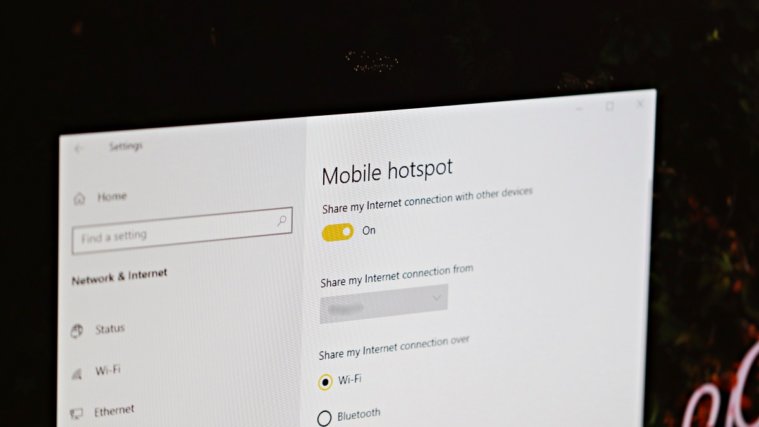 Turn On Mobile Hotspot Windows 10