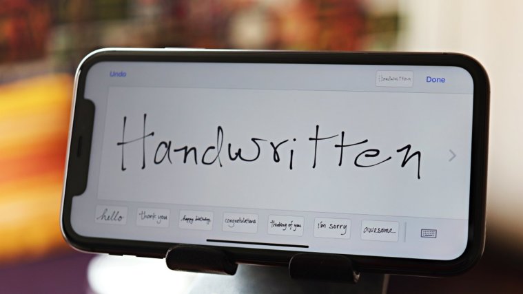 Handwritten iMessage iPhone