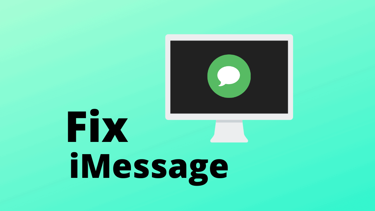Fix iMessage Issues Mac