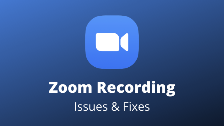 Zoom Recording Fix