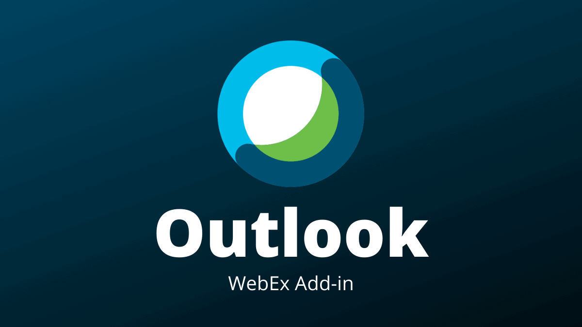 Outlook addin WebEx