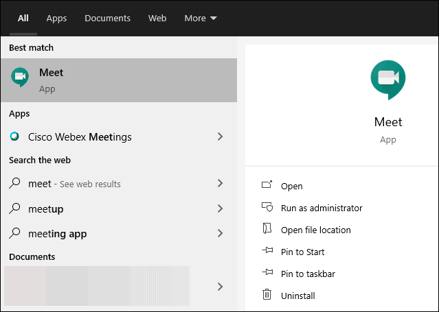 How To Install Google Meet As An App On Windows 10 All Things How