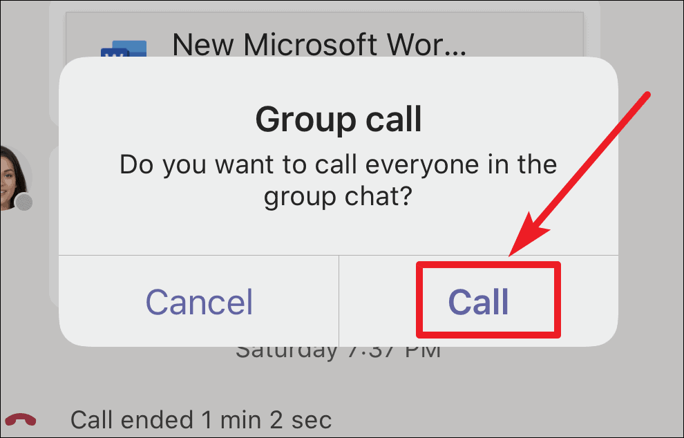 make group call in teams