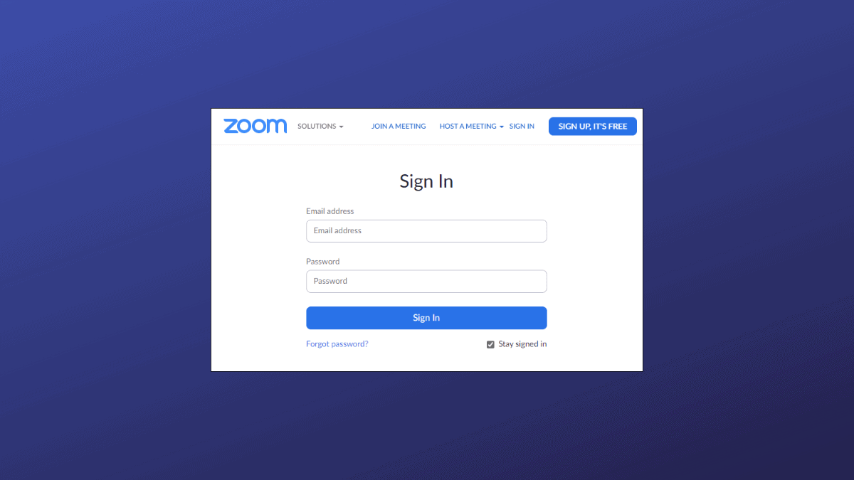 zoom sign in