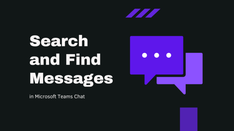 Search and Find Messages in Chat Microsoft Teams