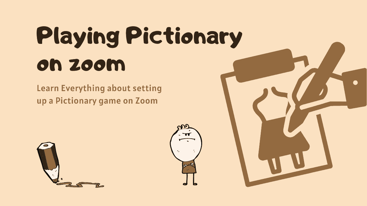 Playing Pictionary on zoom