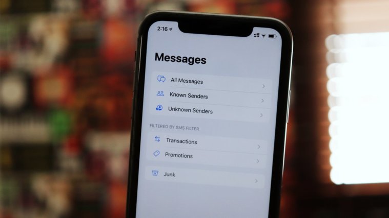 SMS Filters Messages iPhone iOS 14