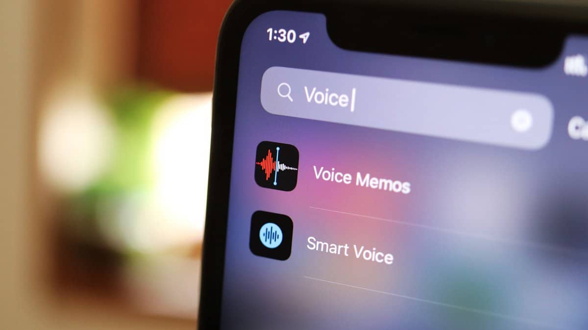 Voice Memos iPhone app