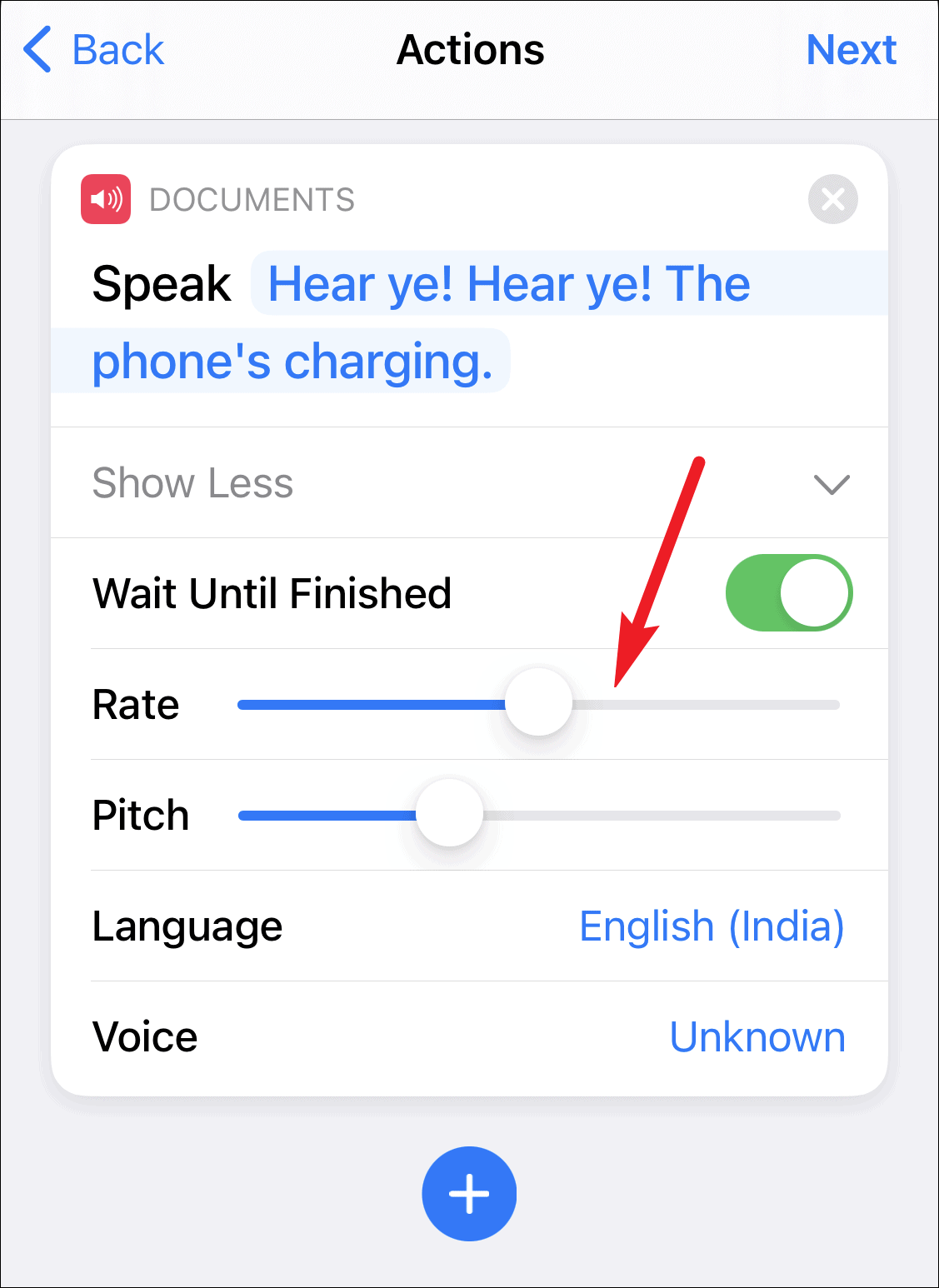 siri text to speech on what phone