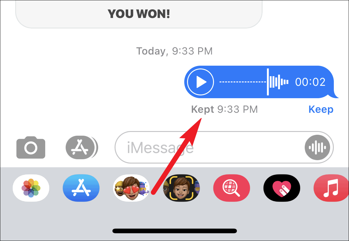 What Does 'Kept' Means on iMessage for Voice Messages All Things How