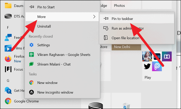 How To Add Google Chrome To My Taskbar