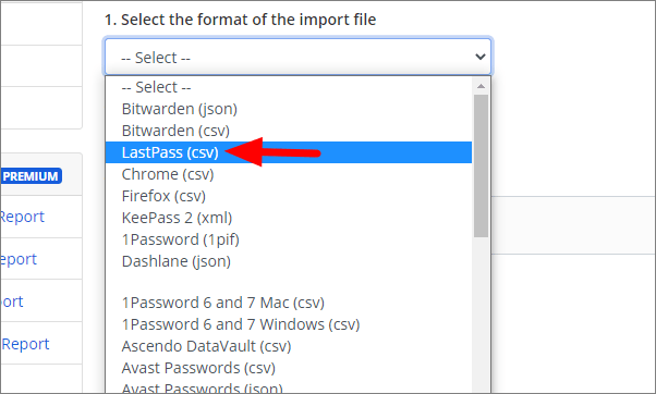 export lastpass to bitwarden